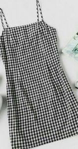 Gingham dress and shorts